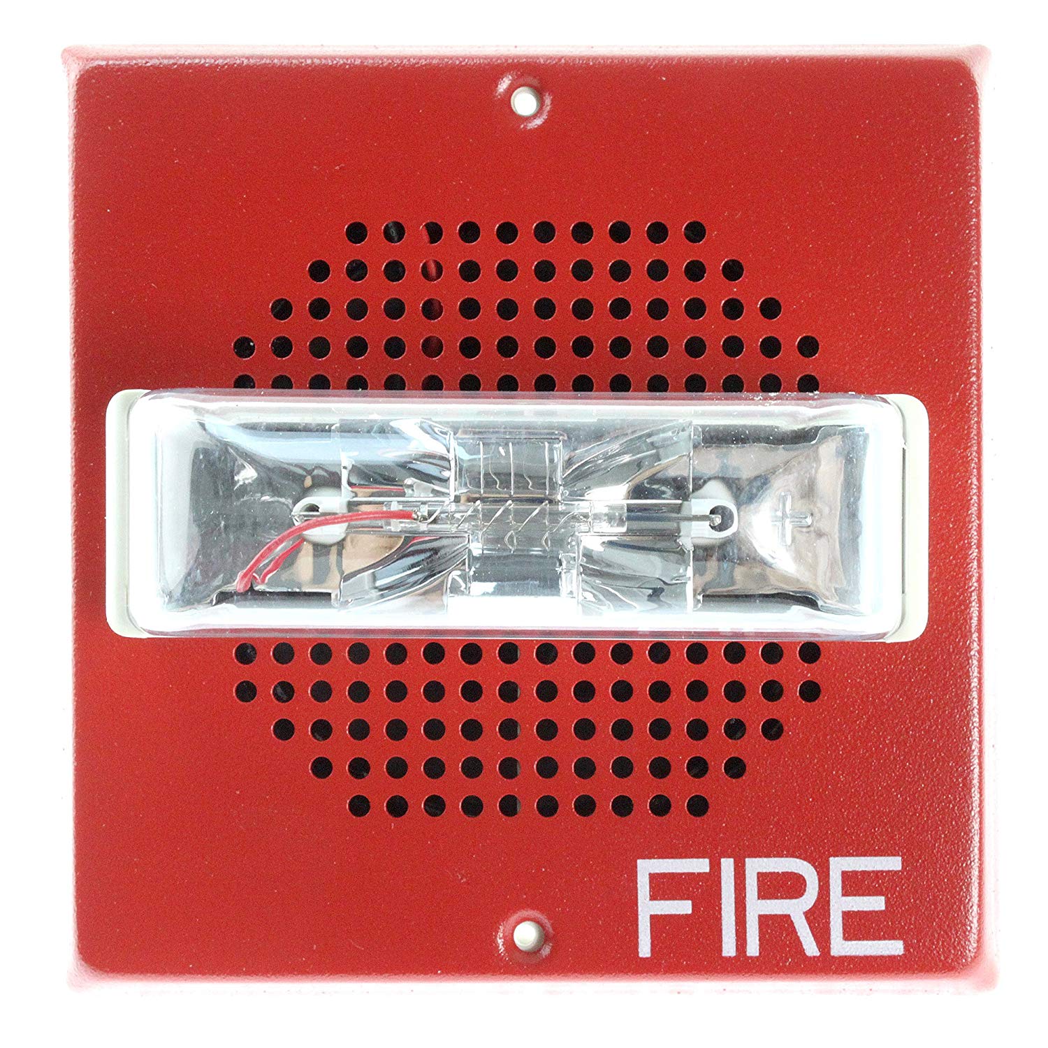 Pair Wheelock Wall Mount Fire Alarm Speaker Strobe E-70-lsm-24 25/70 VRMS for sale online 