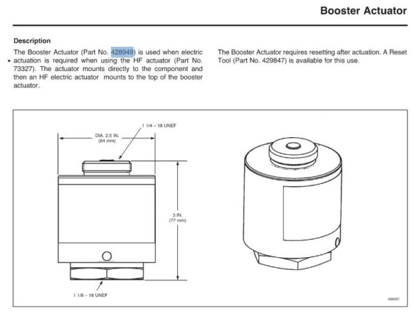 ANSUL Booster Actuator